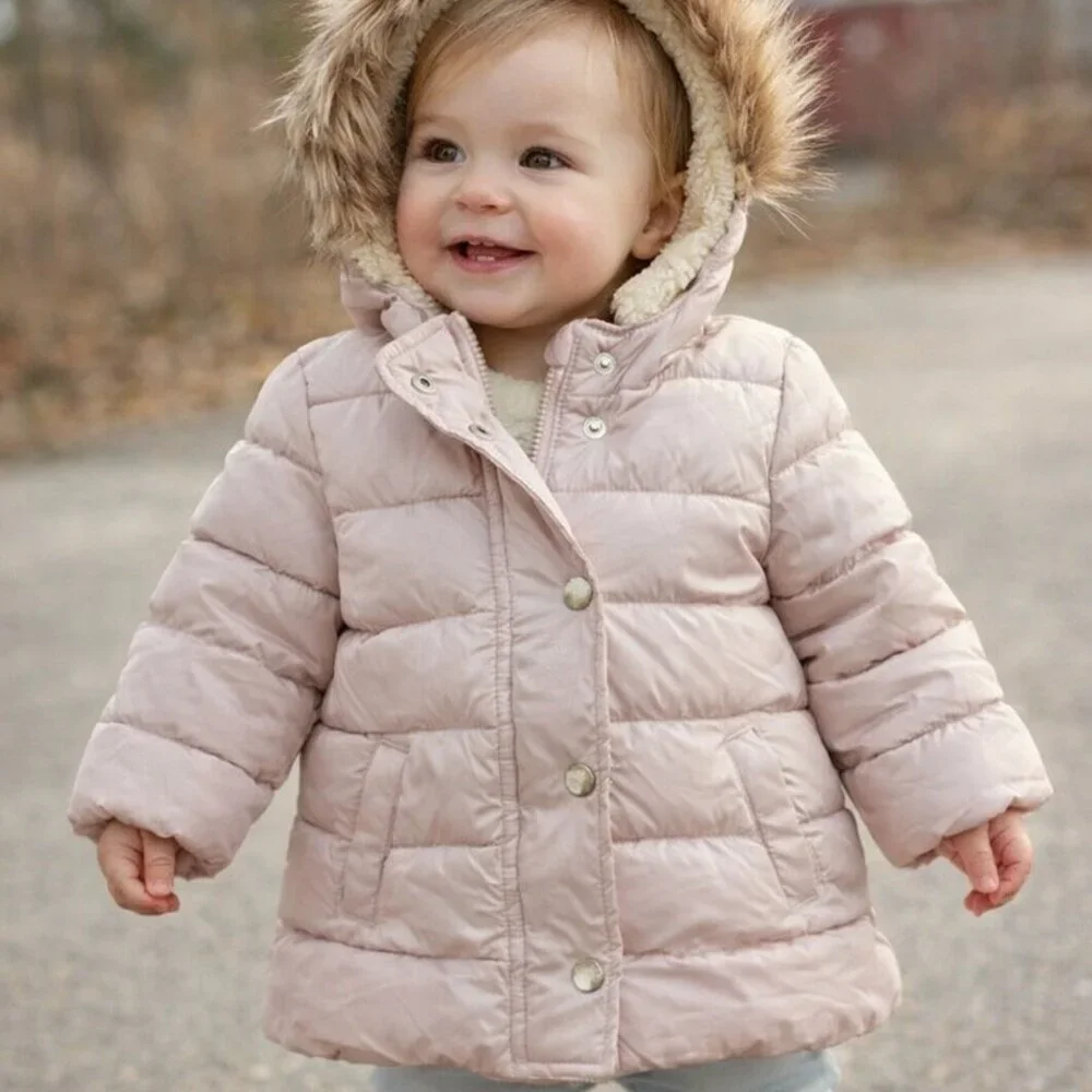Old Navy Girls Size 18-24 months Frost-Free Winter Coats Long Puffer Jacket